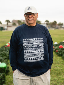 Coastal Christmas Navy Sweatshirt