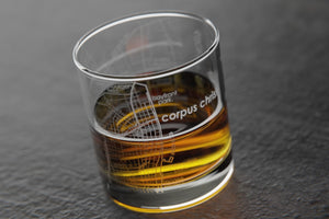 Corpus Christi Map Glass