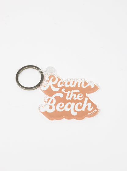 Roam the Beach Keychain