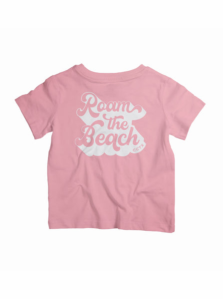 Roam the Beach Toddler Short-Sleeve T-Shirt, Pink