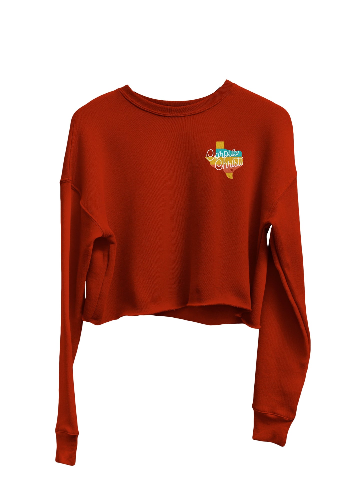 The Corpus Christi Crop Sweatshirt Brick