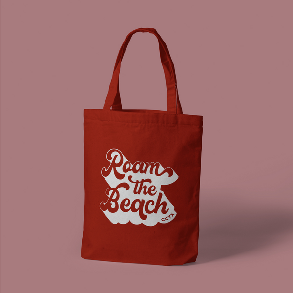 Roam the Beach Tote, Red