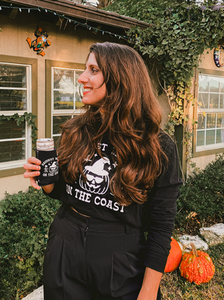 Baddest Witch on the Coast Long-Sleeve Crop